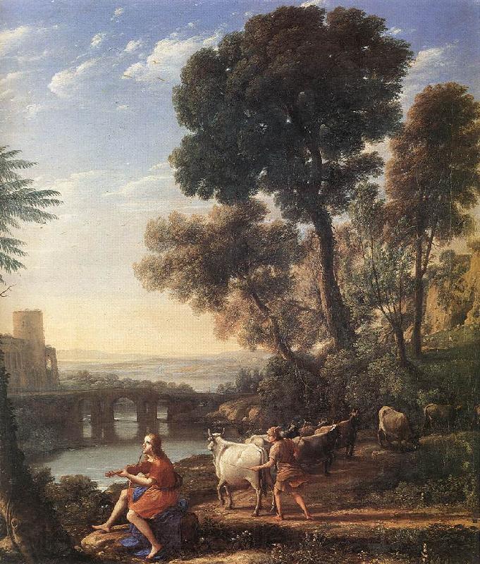 Claude Lorrain Landscape with Apollo Guarding the Herds of Admetus dsf Germany oil painting art